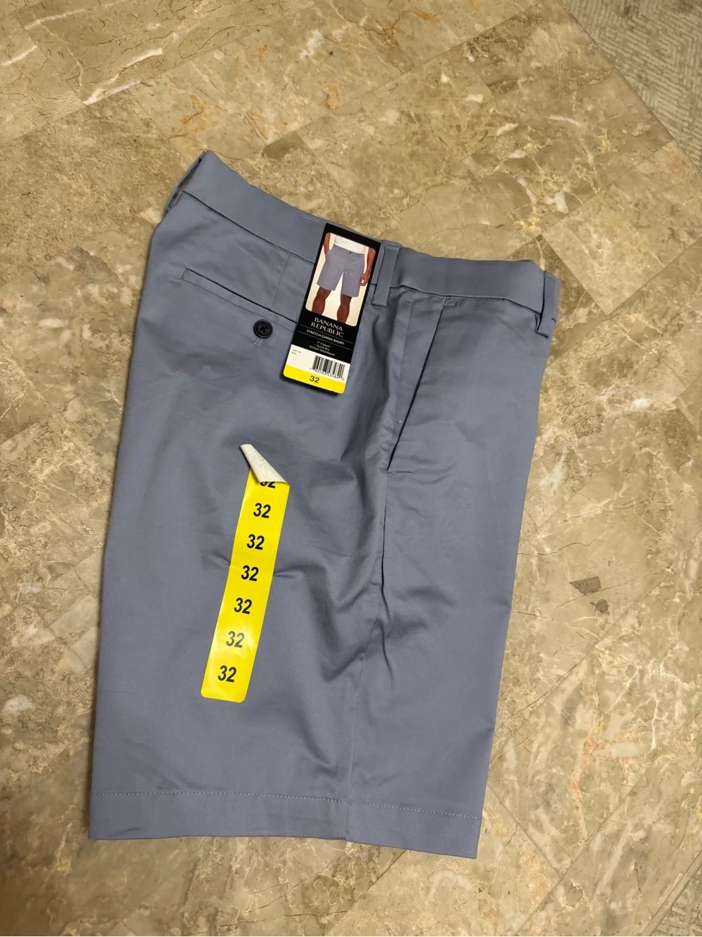 Banana Republic Men's Flat-Front Shorts in Periwinkle